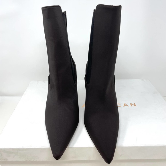 Good American Neoprene Pointed Toe Ankle Booties In Brown Size 7.5 New - Picture 5 of 11